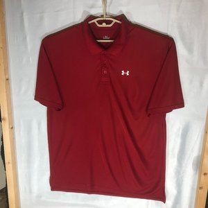 Under Armour Men's Polo XL Burgandy